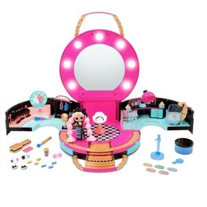 LOL Surprise Hair Salon Playset With 50 Surprises Exclusive Mini Fashion Doll